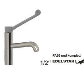 Spültischbatterie elyk | für drucklose Warmwasserspeicher Ausladung 250 mm Produktbild