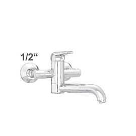 Wandbatterie taya 1/2" Ausladung 250 mm schwenkbarer Auslauf unten Produktbild