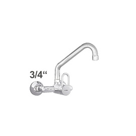 Wandbatterie profi 3/4" Ausladung 250 mm C-Auslauf schräg Produktbild