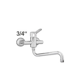 Wandbatterie profi 3/4" Ausladung 300 mm | kurzer Ringhebel schwenkbarer Auslauf unten Produktbild