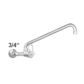 Wandbatterie profi 3/4" Ausladung 450 mm C-Auslauf schräg Produktbild