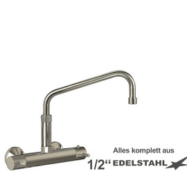 Wandbatterie ETHERM 1/2" Ausladung 250 mm erhöhter C-Auslauf schräg Produktbild