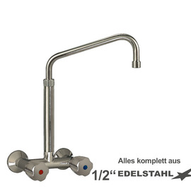 Wandbatterie CLASSIC 1/2" Ausladung 250 mm hoher C-Auslauf schräg Produktbild