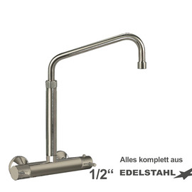 Wandbatterie ETHERM 1/2" Ausladung 250 mm hoher C-Auslauf schräg Produktbild