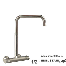Wandbatterie ETHERM 1/2" Ausladung 250 mm hoher C-Auslauf gerade Produktbild
