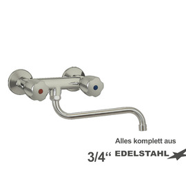 Wandbatterie claro 3/4" Ausladung 300 mm S-Auslauf unten Produktbild