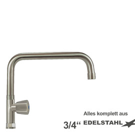 Standventil clarix 3/4" Ausladung 300 mm erhöhter C-Auslauf gerade Produktbild