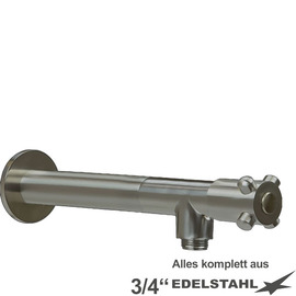 Wandventil 1/2" clasix Ventilabgang 3/4" | 4-Flügel-Griff | Wandverlängerung L 210 mm Produktbild