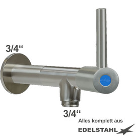 Wandventil 3/4" clamix Ventilabgang 3/4" | Hebel rund lang | Wandverlängerung L 80 mm Produktbild