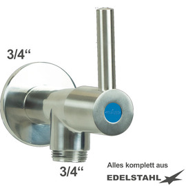 Wandventil 3/4" clamix Ventilabgang 3/4" | 1-Flügelgriff lang Produktbild 1 S