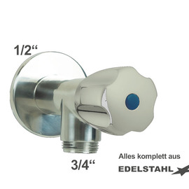 Wandventil 1/2" clarix Ventilabgang 3/4" | Sechskantgriff Produktbild
