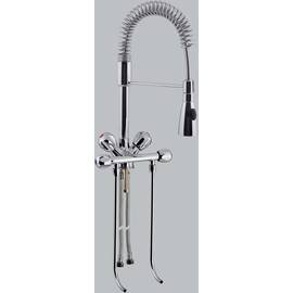 Spültheken-Einlochbatterie  | 2 Ventilabgänge vorne 1/2" Ausladung 200 mm Auslaufhöhe 100 mm Produktbild