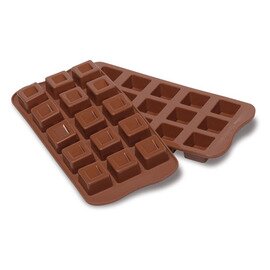 Schokoladen-Form  • quadratisch | 15 Mulden | Muldenmaß 26 x 26 x H 18 mm  L 210 mm  B 105 mm Produktbild