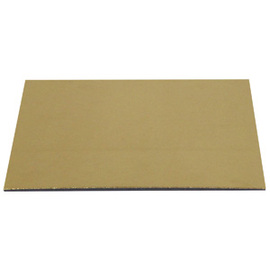 Tortenuntersetzer Pappe goldfarben quadratisch 260 mm  x 260 mm  H 25 mm Produktbild