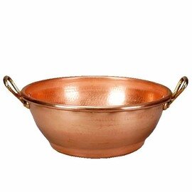Sirup-Schüssel mit Griffen 4,6 ltr Kupfer  Ø 260 mm  H 130 mm Produktbild