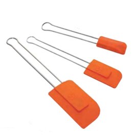 Stielschaber Kunststoff Metall orange  L 210 mm Produktbild 0 L