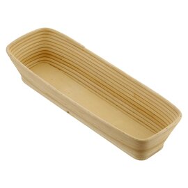 Brotform | Gärkorb Holz Peddigrohr rechteckig Brotgewicht 3000 g  L 500 mm  B 160 mm Produktbild