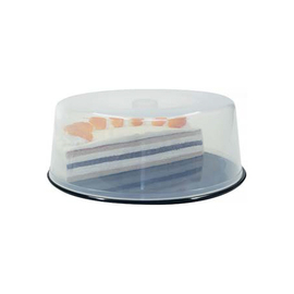 Abdeckhaube | Tortenhaube PP milchig transparent H 110 mm Ø 300 mm Produktbild