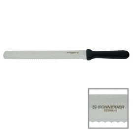 Bäckermesser gerade Klinge Wellenschliff | schwarz | Klingenlänge 26 cm Produktbild