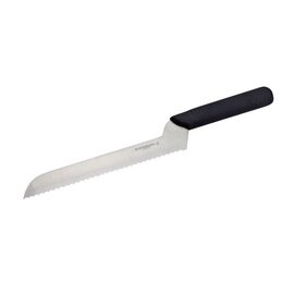 Backblechmesser abgewinkelt Wellenschliff | schwarz | Klingenlänge 20 cm Produktbild