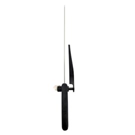 Brotmesser | Aufschnittmesser gerade Klinge Wellenschliff | schwarz Abstandhalter | Klingenlänge 25 cm Produktbild 1 S