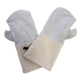 Backhandschuhe Leder naturfarben mit Stulpe teilweise verstärkt 1 Paar 360 mm x 150 mm Produktbild