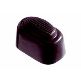 Schokoladenform  • oval | 24 Mulden | Muldenmaß 33 x 20 x H 21 mm  L 275 mm  B 135 mm Produktbild