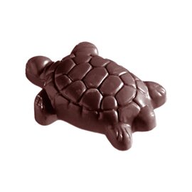 Schokoladenform  • Schildkröte | 15 Mulden | Muldenmaß 50 x 35 x H 12 mm  L 275 mm  B 135 mm Produktbild
