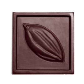 Schokoladenform  • quadratisch|Kakaofrucht | 21 Mulden | Muldenmaß 34 x 34 x H 5 mm  L 275 mm  B 135 mm Produktbild 0 L