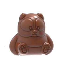 Schokoladenform  • Pandabär | 18 Mulden | Muldenmaß 36,5 x 34 mm  L 275 mm  B 135 mm Produktbild