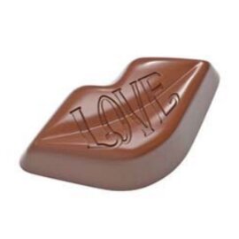 Schokoladenform  • Mund | 21 Mulden | Muldenmaß 43 x 23 x H 13 mm  L 275 mm  B 135 mm Produktbild