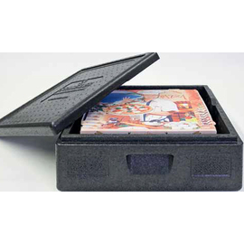 Pizzatransportbox TOP-BOX PIZZA EPP schwarz 12 ltr | 410 mm x 410 mm H 165 mm Produktbild