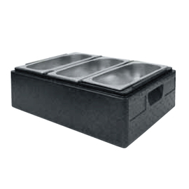 Eistransportbox TOP-BOX ICE 3 EPP schwarz 26,4 ltr | 600 mm x 400 mm H 270 mm Produktbild