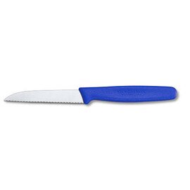 Gemüsemesser Wellenschliff | blau | Klingenlänge 8 cm Produktbild