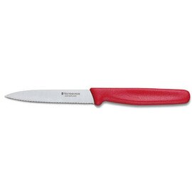 Gemüsemesser STANDARD STANDARD mittelspitz Wellenschliff | rot | Klingenlänge 10 cm Produktbild