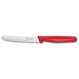 Tomatenmesser|Wurstmesser STANDARD gebogene Klinge Wellenschliff | rot | Klingenlänge 11 cm Produktbild