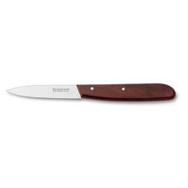 Gemüsemesser mittelspitz glatter Schliff  | genietet | braun | Klingenlänge 8 cm Produktbild