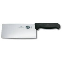 Chefmesser gerade Klinge chinesische Form glatter Schliff | schwarz | Klingenlänge 18 cm Produktbild