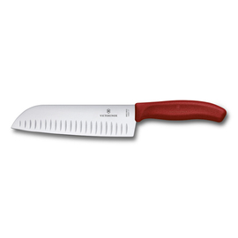 Santokumesser SWISS CLASSIC RED EXTENSION Kullenschliff Kunststoffgriff rot L 300 mm Klingenlänge 170 mm Produktbild