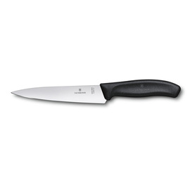 Kochmesser SWISS CLASSIC | Klingenlänge 15 cm | Grifffarbe schwarz L 28,3 cm Produktbild