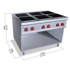 Elektroherd SE9PQ6M 400 Volt 24 kW | Unterbau offen Produktbild