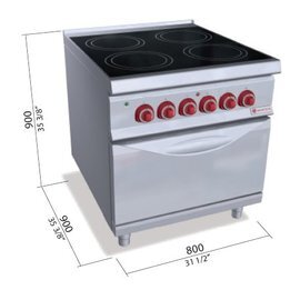 Infrarotherd SE9P4P/VTR+FE Gastronorm 400 Volt 23,5 kW | Backofen Produktbild