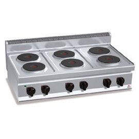 Elektroherd E7P6B | 6 Kochstellen | 15,6 kW 230 Volt Produktbild