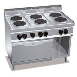 Elektroherd E7P6+FE1 400 Volt 18,6 kW | Backofen GN 1/1 | gusseiserne Kochmuldenplatte Produktbild