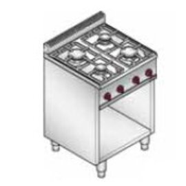 Gasherd G6F4M 12,4 kW | Backofen | Unterbau offen Produktbild