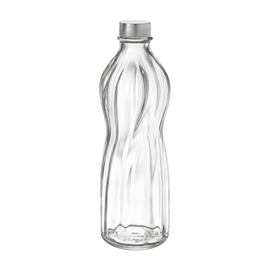Flasche Aqua 750 ml Glas mit Deckel Metallschraubdeckel Ø 84 mm H 257 mm Produktbild