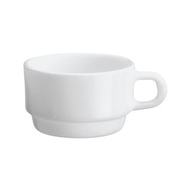 Espressotasse 90 ml CAREWARE WHITE Hartglas stapelbar Produktbild