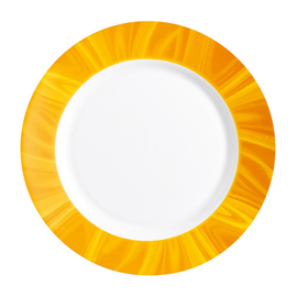 Teller tief Ø 230 mm NATURA YELLOW Hartglas H 36 mm mit Dekor gelb Produktbild