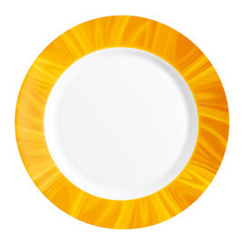Teller flach Ø 233 mm NATURA YELLOW Hartglas H 26 mm mit Dekor gelb Produktbild