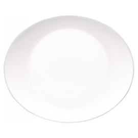 Steakteller GRANGUSTO weiß Hartglas | oval 317 mm x 262 mm Produktbild